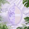 3PCS Bath Shower Pouf Sponge, Scrubber Loofah Sponge with Flower Bath Ball view 2