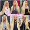 Lowerkum 613 Bundles Human Hair 613 Blonde Straight Bundles 28 28 28 inch Double Weft 3 Bundle Blonde Human Hair Bundle 150g view 2