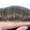 LYRICAL HAIR French Lace Front Human Hair System for Men Poly Skin Hair Toupee For Men Natural Hairline Breathable Lace Hair Piece #5 Meidum Light Brown-100% density, 7"X10" view 3