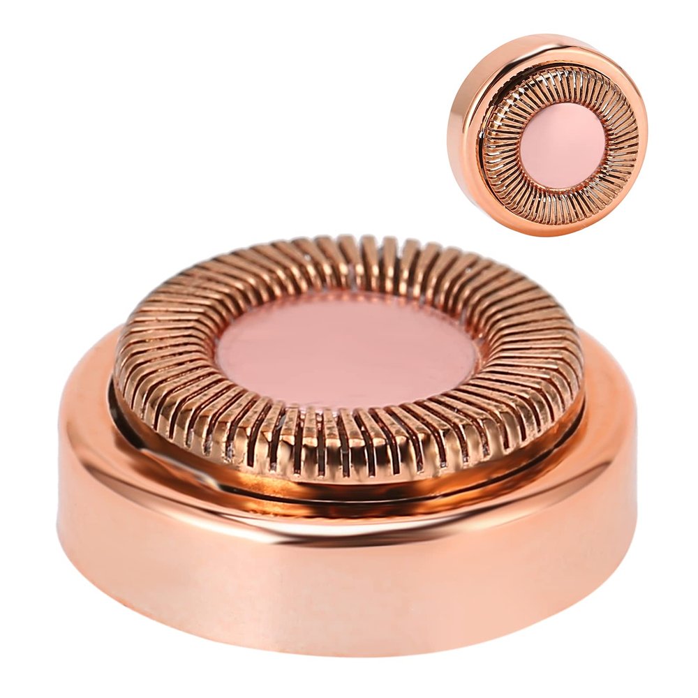 Majatou Rose Gold Facial Hair Remover replacement Heads, Women Hair Remover Replacement Head Electric Body Facial Machine Head