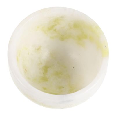 FRCOLOR Barber Shaving Soap Dish Jade Bowl for Men, Shaving Cream Bowl Comfortable Grip and Easy to Clean Design, for Grooming and Home Use