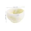 FRCOLOR Barber Shaving Soap Dish Jade Bowl for Men, Shaving Cream Bowl Comfortable Grip and Easy to Clean Design, for Grooming and Home Use view 2