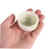 FRCOLOR Barber Shaving Soap Dish Jade Bowl for Men, Shaving Cream Bowl Comfortable Grip and Easy to Clean Design, for Grooming and Home Use view 4
