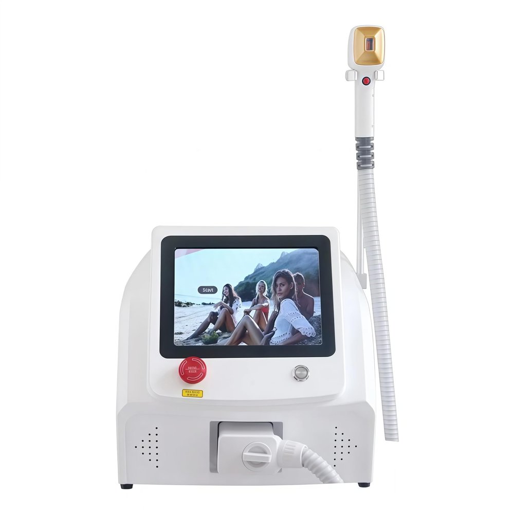 Multi functional home beauty device, 755 808 940 1064nm four wavelength hair removal, ice point cooling handle soothes facial skin