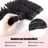 22 24 26 Inch Burmese Curly Bundles Human Hair 3 Bundles 50 Gram/Bundle Unprocessed Brazilian Virgin Weave Hair #1B Natural Color Burmese Curly Bundles Human Hair Extensions view 4