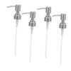 Healvian 4pcs Stainless Steel Soap Pump Replacement Fit Rustproof Pump Head for Lotion Shampoo Hand Wash Bottles Dripless Design for Kitchen Bathroom view 1
