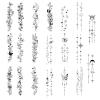 GEEHUA 20 Sheets Flower Temporary Tattoos, Waterproof Fake Tattoos view 1