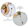 HINTRMENT Wooden Beard Comb and Brush Set Mustache Shaping 2pcs for Men, Dual-ended Precision Grooming Tool with Nylon Bristles and Travel-friendly Design, for Beard and Eyebrow Styling view 3