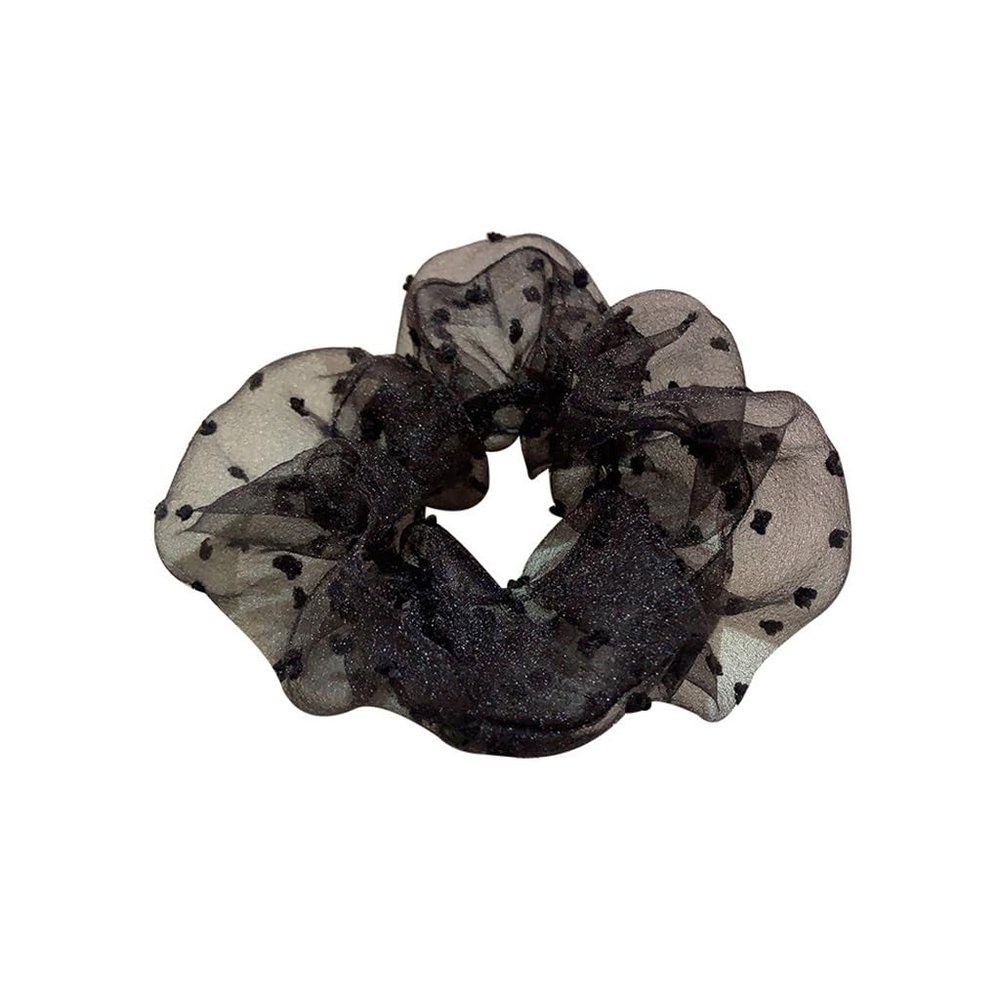 GFHSKRPL Retro Temperament Fairy Pleated Gauze Ball Scalp Tendon Hair Rope Headdress
