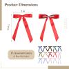 15 Pcs Ballet Style Hair Bows, Multicolor Satin Ribbon Hair Clips with Long Tails, Cute Barrettes for Women, Daily Outfits and Dance Performances view 2