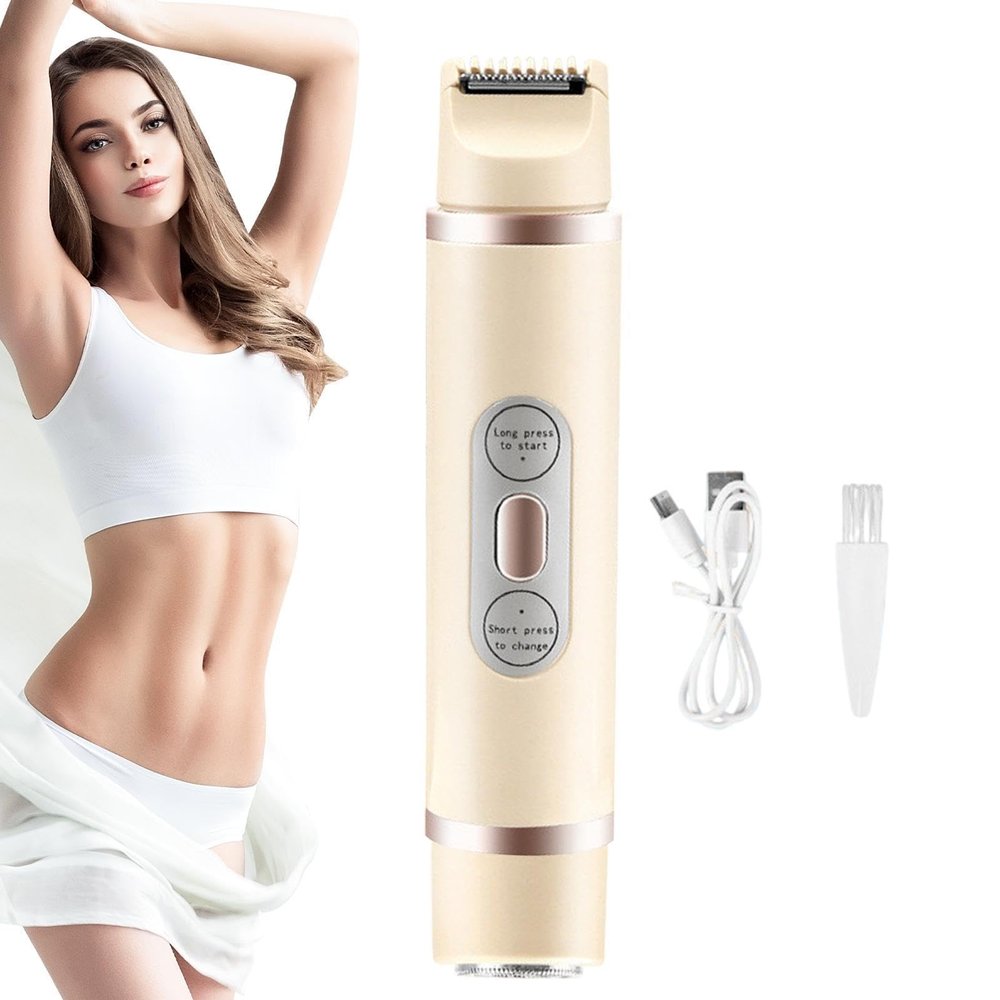 Womens Electric Shaver Waterproof Wet Dry Cordless USB Rechargeable