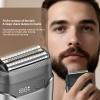Electric Foil Shaver for Men, High-Speed Reciprocating Electric Razor for Ultra Close Clean Shave, Waterproof Wet Dry Mens Razor, Ultra-Gentle Smooth Skin Comfort Guard, USB-C (Black) view 4