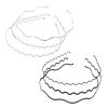 6 Pcs Metal Headbands for Women, Wavy Headband Non Slip, Comfortable Stylish Hair Accessories for Casual and Formal Wear, Headbands view 1