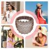 Lace Headbands Elastic Eyelet Rhinestone Vintage view 3