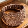 Lace Headbands Elastic Eyelet Rhinestone Vintage view 4