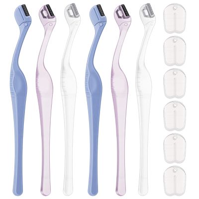 6Pcs Small Eyebrow Razor,Mini Eyebrow Razor for Women with Protective Cover