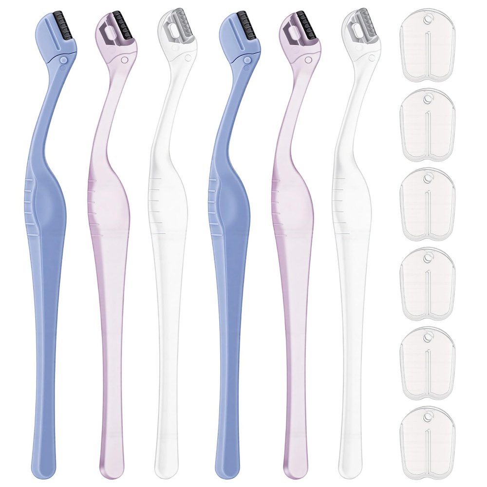 6Pcs Small Eyebrow Razor,Mini Eyebrow Razor for Women with Protective Cover