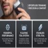 Semme Foil Hair Trimmer Cordless Rechargeable Electric Facial Hair Groomer with LED Display and Floating Heads for Men Travel Home view 4