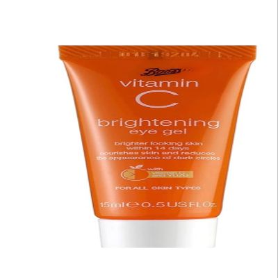 Boots Vitamin C Brightening Eye Gel, with Yuzu, Reduces Dark Circles, for All Skin Types, 0.5 fl oz