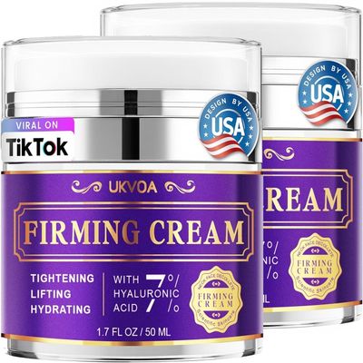 UKVOA Retinol Neck & Face Wrinkle Cream for Women, 1.7 Fl Oz 2-Pack