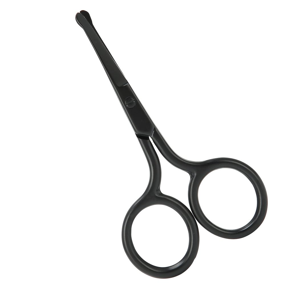 Vistreck Nose Hair Scissors with Rounded Tip for Safe Facial, Beard, Moustache, and Eyebrow Trimming