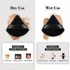 47 Pcs Black Makeup Brush Set With Makeup Bag Professional Makeup Tools Kit With Foundation Powder Concealer Eyeshadow Blush Brushes Makeup Sponge And Powder Puff For Daily Use And Travel view 4