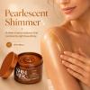 Velvetix Golden Shimmer Tanning Gel, Pearlescent Body Glow Gel with Mica, Jojoba Seed Oil, Carrot Oil, Coconut Oil & Tocopherol, Lightweight Bronzing Gel for Shoulders Arms Legs, 5.07 fl oz view 3