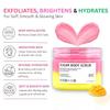 Mango Pineapple Sugar Body Scrub | Exfoliating, Detanning, Brightening & Hydrating Scrub for Soft Smooth Glowing Skin | Shea, Kokum & Mango Butters | 400g view 3