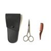 Stainless Steel Beard Scissors with Storage Bag view 3