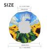 Moxquju Landscape With Sunflowers For Elastic Women'S Shower Cap, Reusable Waterproof Bathing Cap view 4