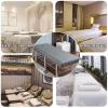 Massage Bed Sheet Massage Table Sheets with Face Hole,Washable Protective Cover Elastic Massage Fitted Sheet Beauty Salon Spa Bed Cover Gray 75x190cm/2.4x6.2ft view 2