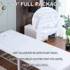 Massage Bed Sheet Massage Table Sheets with Face Hole,Washable Protective Cover Elastic Massage Fitted Sheet Beauty Salon Spa Bed Cover Gray 75x190cm/2.4x6.2ft view 3