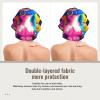 Moxquju Neon Pop Art Pitbull For Women'S Sleep Cap, Elastic Sleeping Bonnet For Natural And Curly Hair view 4