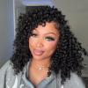 ToyoTress Burmese Curly Crochet Human Hair - Miracle Knots Feather Crochet Human Hair For Black Women Braiding Hair Extensions (10 Inch-1B-Natural Black, 1P-50G) view 1