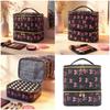 Kangnice Contemporary Two Piece Cosmetics Storage with 30 Flexible Spaces and Portable Separate Design Multi Compartment Makeup Bag view 2