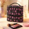 Kangnice Contemporary Two Piece Cosmetics Storage with 30 Flexible Spaces and Portable Separate Design Multi Compartment Makeup Bag view 3
