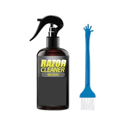 Electric Shaver Cleaning Solution 260ml Odorless Razor Cleaner Spray Non-Greasy Finish Rust Prevention for Home Grooming Tools