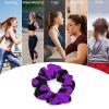 Casual Hair Scrunchies Stretch Hair Elastics for Thick Thin Hair, Purple Camo Art No Crease Hair Coils Dreadlock Accessories view 3