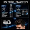 AMIAAXIN Hair Clay & Sea Salt Spray Kit for Men Strong Hold Matte Clay with Texturizing Sea Salt Spray Adds Volume,Thickness & Natural Texture, Professional Barber Styling Set view 4