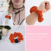 Women Basketball Sport Court Art Hair Scrunchies Elastic Hair Ties Adjustable Phone Cord Hair Ties for Thick Thin Hair Hair Accessories view 4
