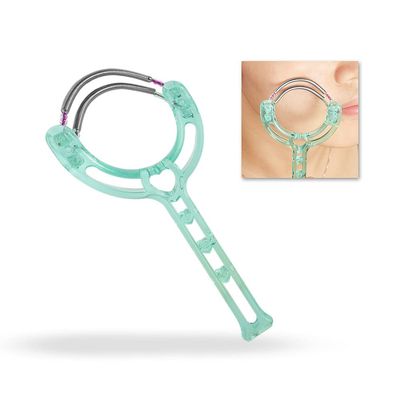 YUYTE Facial Hair Remover Spring, Easy to Use Epilator for Women, Removes Hair from Upper Lip Chin Cheeks Sideburns for Daily Travel Facial Care