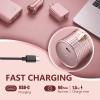Beclerpur Travel Shaver for Women, Cordless USB-C Rechargeable Hair Remover view 4