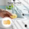 50 Pcs Compressed Facial Sponges, 2.4 in Round Cellulose Face Sponges, Natural Wood Pulp Facial Cleansing Sponges for Travel and Home, 6 cm Diameter Face Wash Sponge for Daily Skin Care view 2