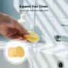 50 Pcs Compressed Facial Sponges, 2.4 in Round Cellulose Face Sponges, Natural Wood Pulp Facial Cleansing Sponges for Travel and Home, 6 cm Diameter Face Wash Sponge for Daily Skin Care view 4