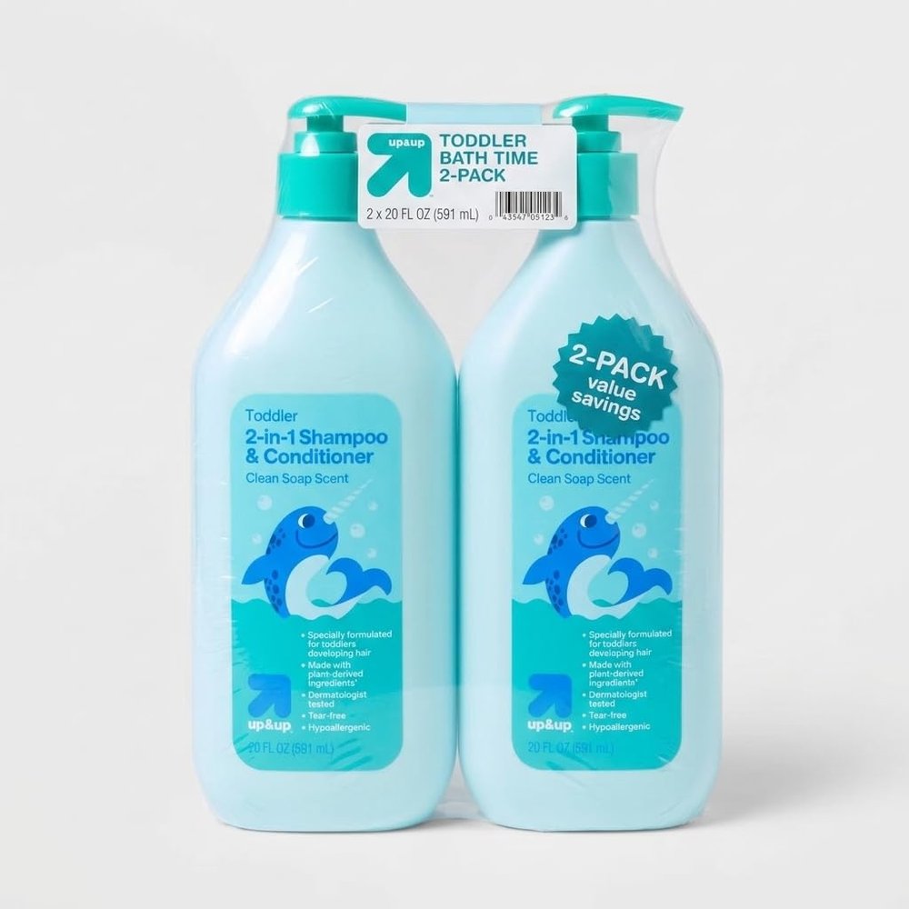 Up&up Toddler 2-in-1 Shampoo & Conditioner, pack of 2-20 fl oz