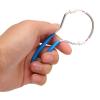 NinthAvenue Basics Spring Threading Hair Remover Stainless Steel Portable Facial Hair Remover for Women Easy Removal for Upper Lip Chin Cheeks for Home and Travel Use Blue Pink view 2