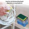 Yinhing Liquid Pump Dispenser 500ml Hand Press Container with Sponge Holder Kitchen Bathroom Plastic One Hand Reduces Waste view 4