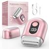 Cordless Electric Shaver for Women: Mini Electric Razors with LED Display - Rechargeable Bikini Trimmer - IPX7 Waterproof Wet Dry Face Razor for Body Pubic Leg (Bright Pink) view 1
