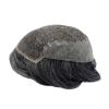 Men's Hair System Toupee Base Q6 Style Human Wig Hairline Bleaching knot(6#_130%_FREE_8X10) view 3
