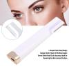 Facial Hair Remover for Women USB Rechargeable 3 Speed Vibration Trimmer with LED Light Replaceable Heads Gentle Exfoliation for Sensitive Skin White view 4